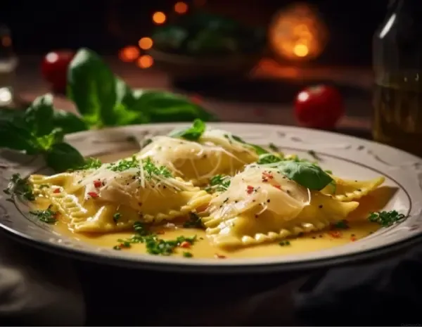 Миланский сет: карпаччо, равиоли, семифреддо в CulinaryOn