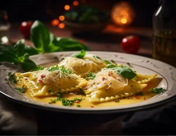 Миланский сет: карпаччо, равиоли, семифреддо в CulinaryOn