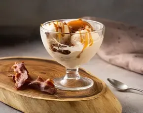 Мороженое с беконом и соленой карамелью в CulinaryOn