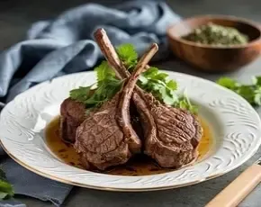 Ягненок с ореховым соусом и муссом из сельдерея в CulinaryOn
