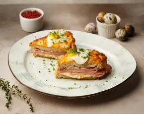 Крок-мадам с мортаделлой в CulinaryOn