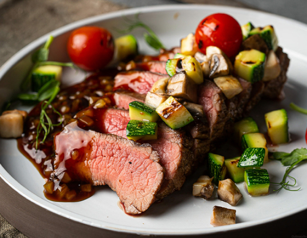 Гурман сет: салат с карамелизированной уткой, стейк Три Тип и торт два шоколада | 16+ в CulinaryOn