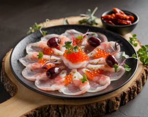 Карпаччо из креветок в CulinaryOn