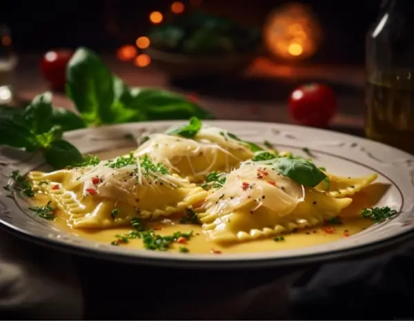 Миланский сет: карпаччо, равиоли, семифреддо в CulinaryOn