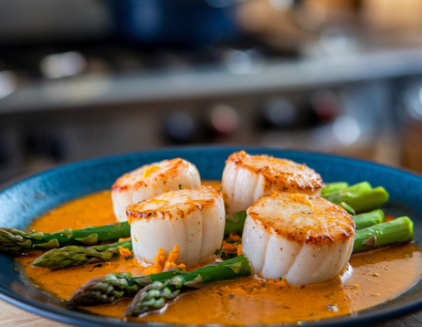 Зажигательный ужин с Челентано: гребешки, лангустины и семифреддо | 16+ в CulinaryOn