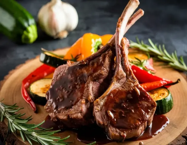 Мясное трио: татаки, щёчки, каре и панна котта в CulinaryOn