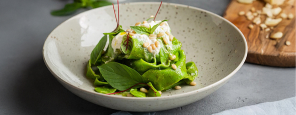 Ciao cucina: паппарделле со страчателлой, меренговый рулет 