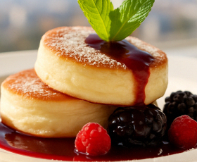 Игристое утро: запеченный камамбер с лососем и тарт с соленой карамелью | 18+