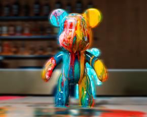 Флюид арт "Bearbrick" в CulinaryOn