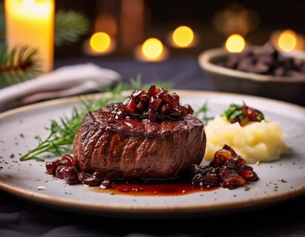 Мясное трио: утка, филе миньон, каре и семифреддо | 16+ в CulinaryOn