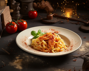 Заколдованная лапша от миссис Уизли (яичная лапша с филе индейки) в CulinaryOn