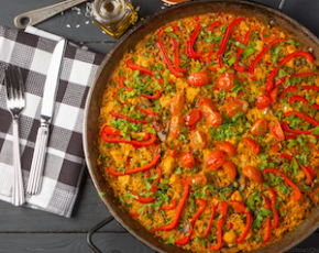 Паэлья с индейкой и грибами в CulinaryOn