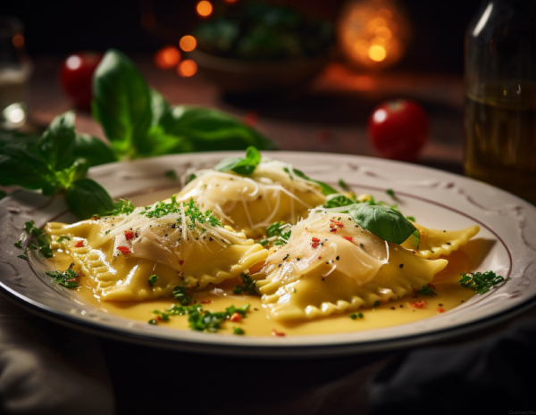 Миланский сет: карпаччо, равиоли, семифреддо | 16+ в CulinaryOn