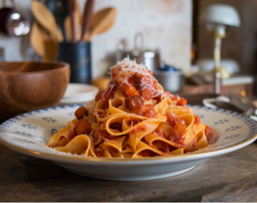 Тальятелле De Cecco Аматричана в CulinaryOn