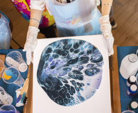 Fluid Art Party: миксуем краски и коктейли | 18+