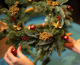 Рождественский венок своими руками | 18+