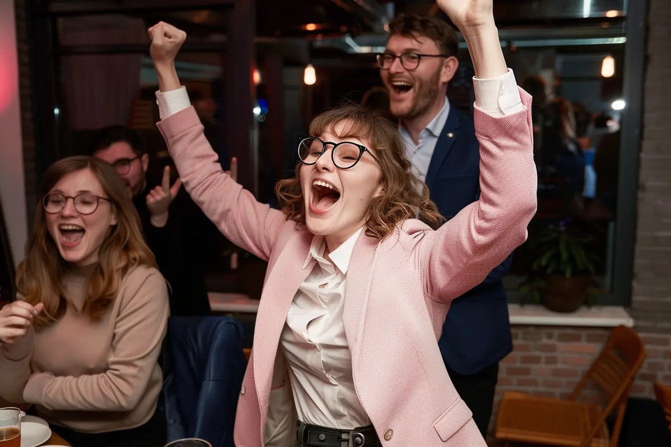 Винное казино (18+) — гости радуются результату раунда